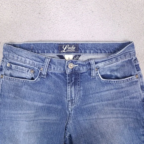 Lucky Brand Classic Rider Crop Jeans Womens 8/29 Medium Wash Denim Dungarees - Picture 3 of 15